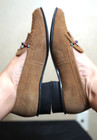 Classique tan loafers for women with fringe and beads size 8B — photo 3