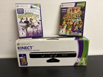 Xbox 360 Kinect Kamera Sensor mit OVP + 2 Spiele vollständig mit Anleitung