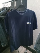Reebok Mens Blue Solid Crew Neck Short Sleeve...
