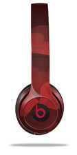 Skin Wrap for Beats Solo Wireless 2 3 4 Bokeh Hearts Red SKIN ONLY