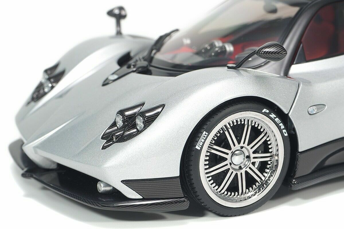 1/18 Pagani Zonda F 2005 Mercurio Grey Model Car by Almost Real