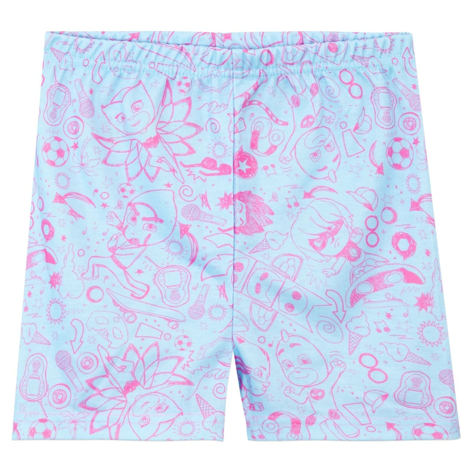 PJ Masks Kids Girls Pyjamas Loungewear PJs Pyjama Set PJs Set Short Pyjamas - Image 4 of 4