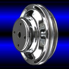Water Pump Pulley 2 Groove For Big Block Chevy Lwp 396 427 454 Chrome Bbc