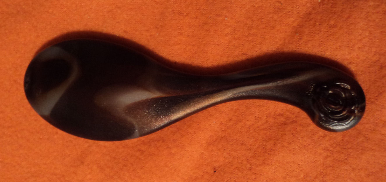 Hand held Mirror Marbled with rose on handle 6" eBay