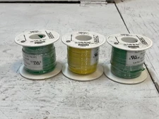 3 Pack of Alpha Wire 3053/1 | 1 Yellow 2 Green 20 AWG 300V (3 Quantity) 