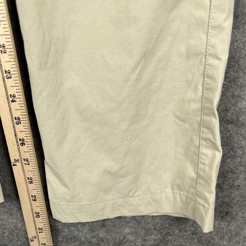 Pantalone Eddie Bauer donna 8 beige utility dritto gamba regolabile lunghezza guadino - Foto 6 di 13