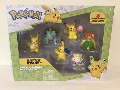 Pokemon Battle Ready Multipack 6 Figuren Pikachu Bulbasaur Togepi Bellossom