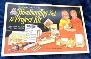 VINTAGE RARE RAPCO SUPER DELUXE WOODBURNING SET & PROJECT KIT MODEL 6910W