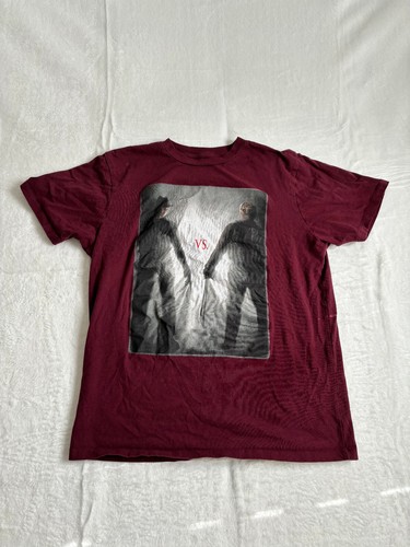 Freddy vs Jason Maroon Short Sleeve T-Shirt Men's Large Horror Movie - Picture 1 of 6