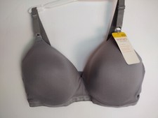 WARNER'S SIZE 40D GRAY BLISSFUL BENEFITS WIRELESS LIGHTLY LINED CUPS NEW...