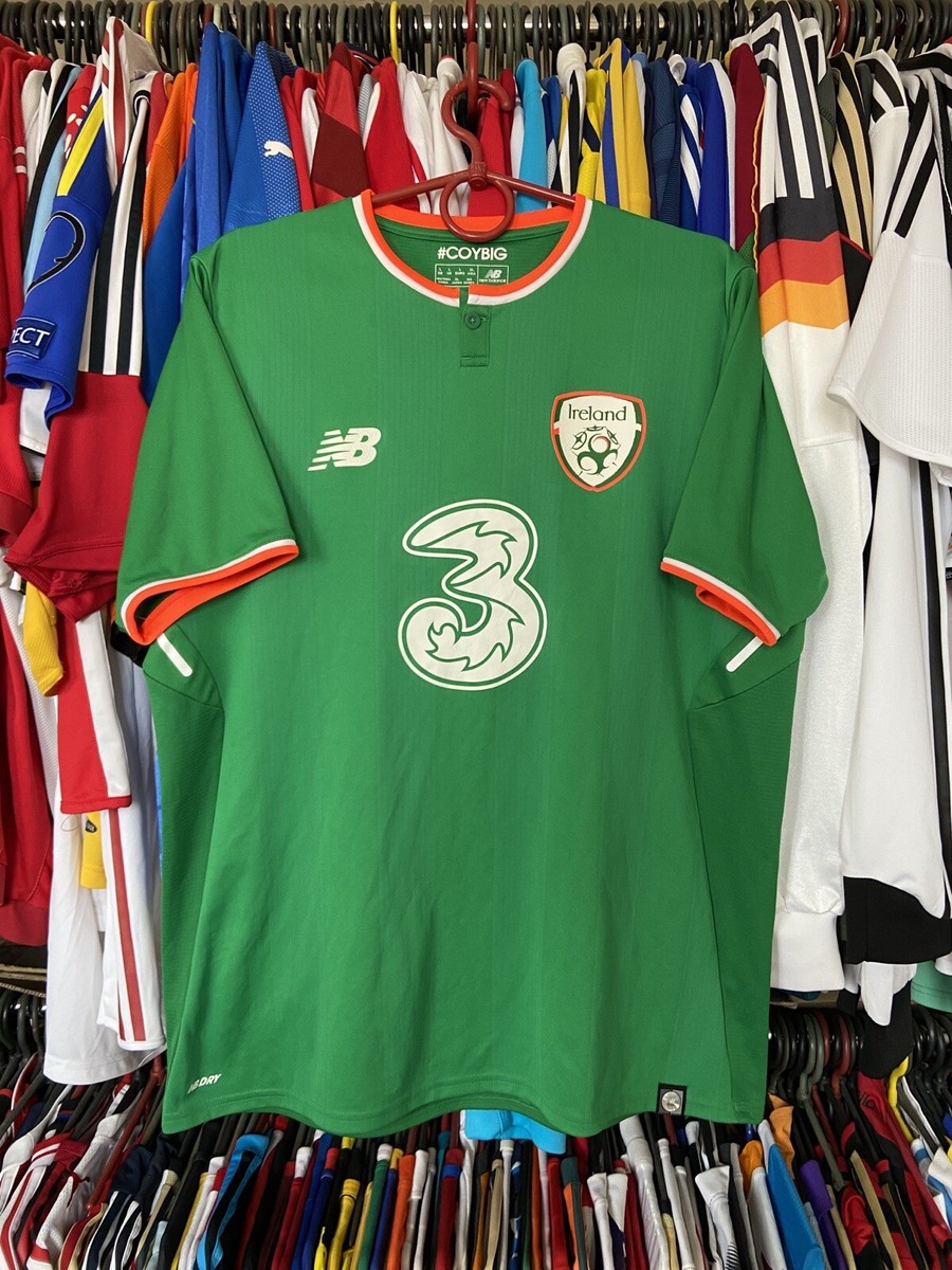 IRELAND 2017 2018 HOME FOOTBALL SHIRT SOCCER JERSEY NEW BALANCE