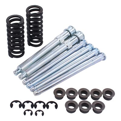 Front Driver and Passenger Side Door Hinge Pin and Bushing kit for Chevy for ...