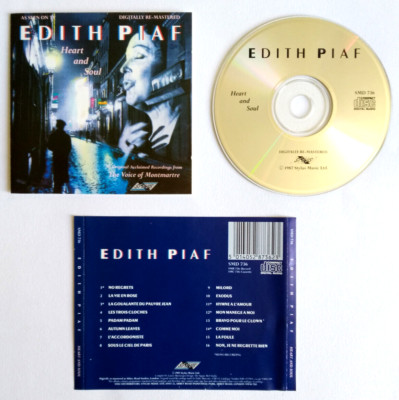 CD Edith Piaf Heart And Soul Pop Chanson UK 1987 Musik Audio Compact Disc (Z9)