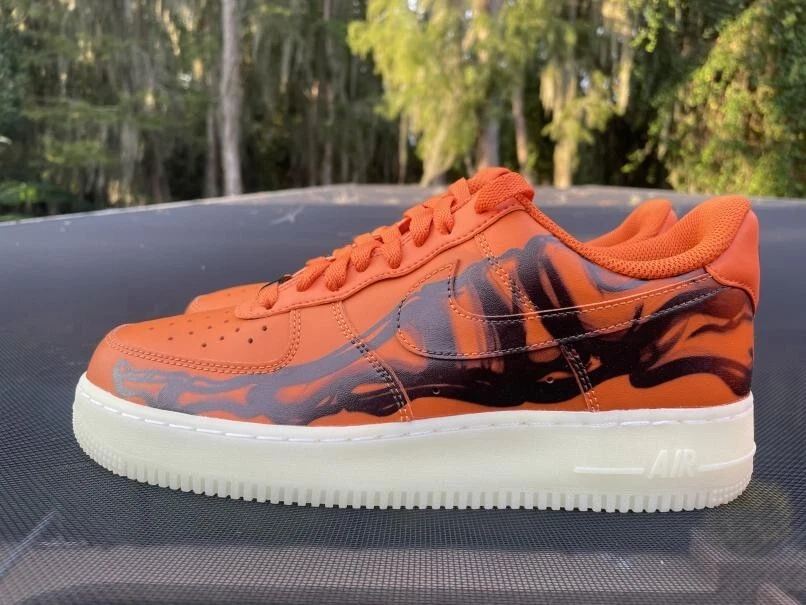 Nike Air Force 1 Low Orange Skeleton Halloween (2020)