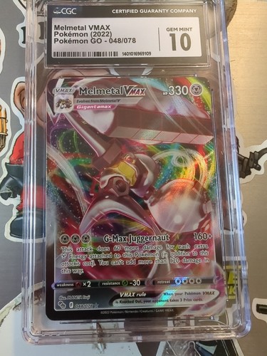 MELMETAL VMAX CGC 10 048/078 FULL ART HOLO Pokémon GO 2022 GEM MINT