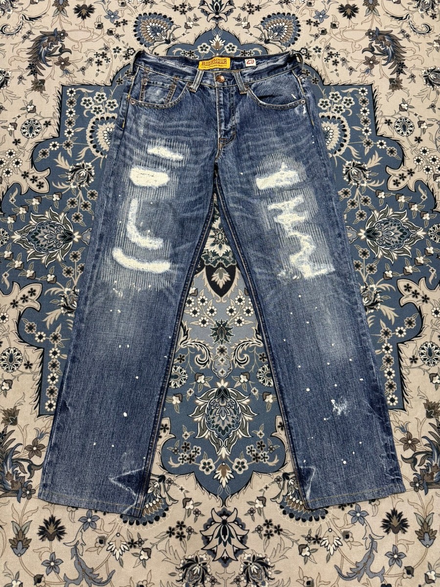 Japanese Brand Rush Hours Ripped Distressed Jeans Kapital | eBay