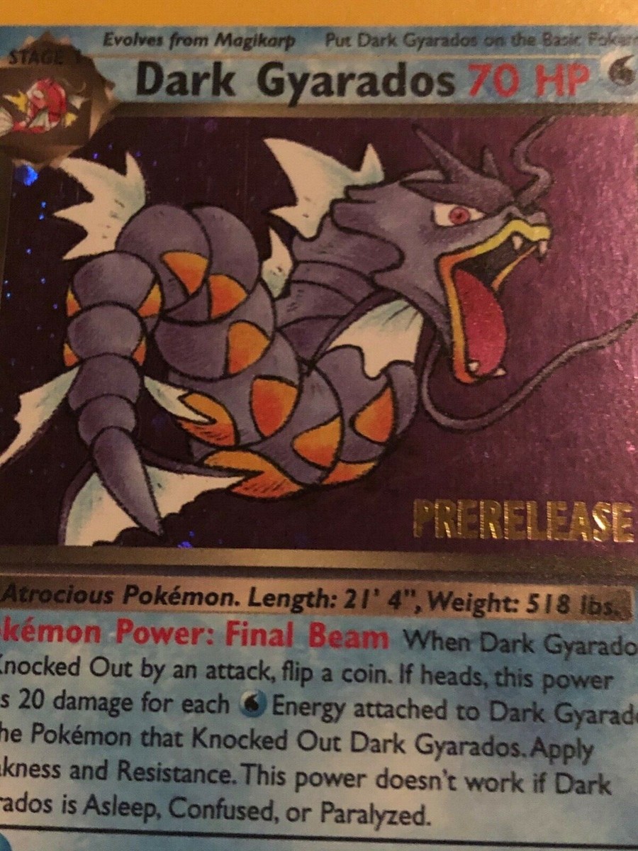 1995 gyarados pokemon card Gyarados (NL) 6/102 - Base Set (1st Edition)