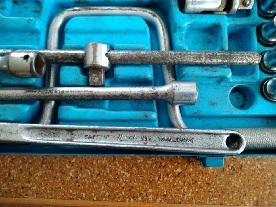 Vintage Hazet 1/2 ratchet socket set Volkswagen Porsche workshop
