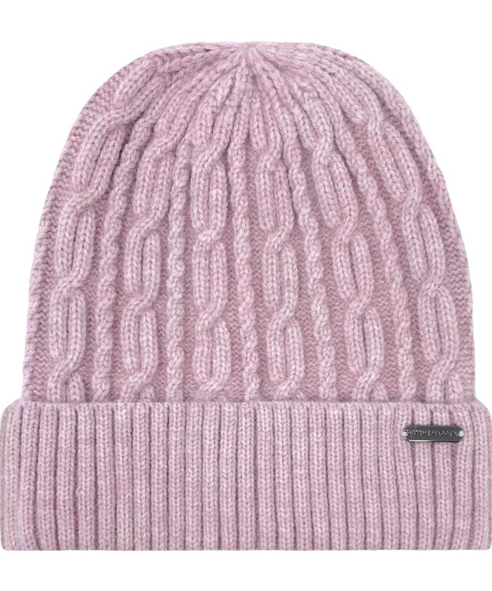 NWT Mauve Steve Madden Hat Steve Madden Brown Lavender Beanie Hat & Scarf Set NWT – Le  main image 4
