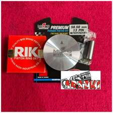 KIT PISTON FORGÉ MOTO1 RACING TAILLE 58,50 MM BROCHE 13 MM MOTEUR UNIVERSEL 4...