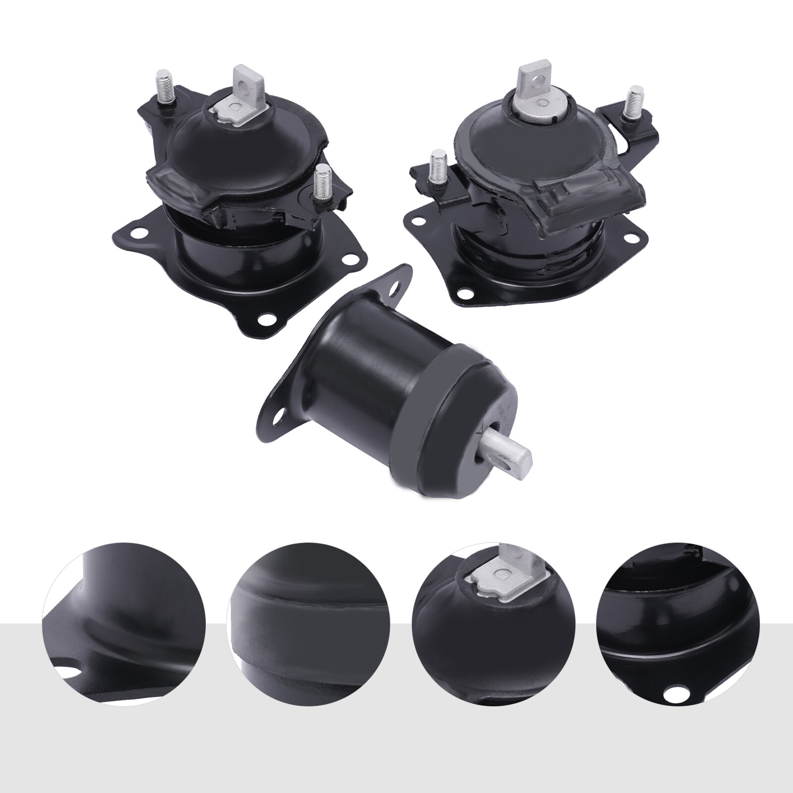 3PCS Motor Mounts Replacement for 2003 2004 2005 2006 2007 Honda Accord
