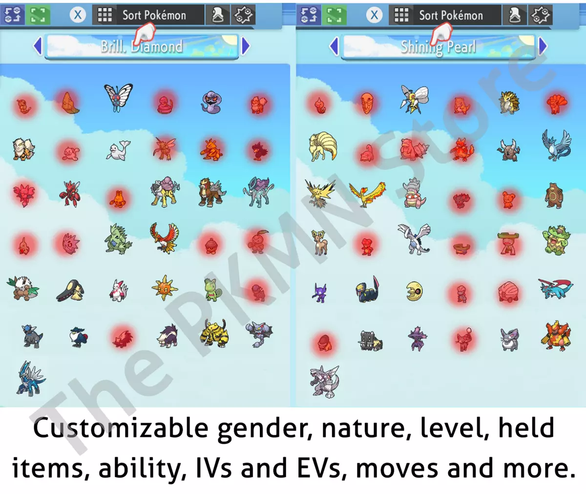 All Version Exclusives in Pokémon Brilliant Diamond and Shining