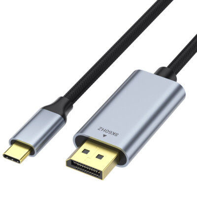 Type-c to DP Cable 8k60Hz for Computer Mobile Phone Projection HD Video Adapter