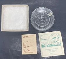 Thornton W Burgess Museum Pairpoint USA Mini Plate- Peter Rabbit Original Papers
