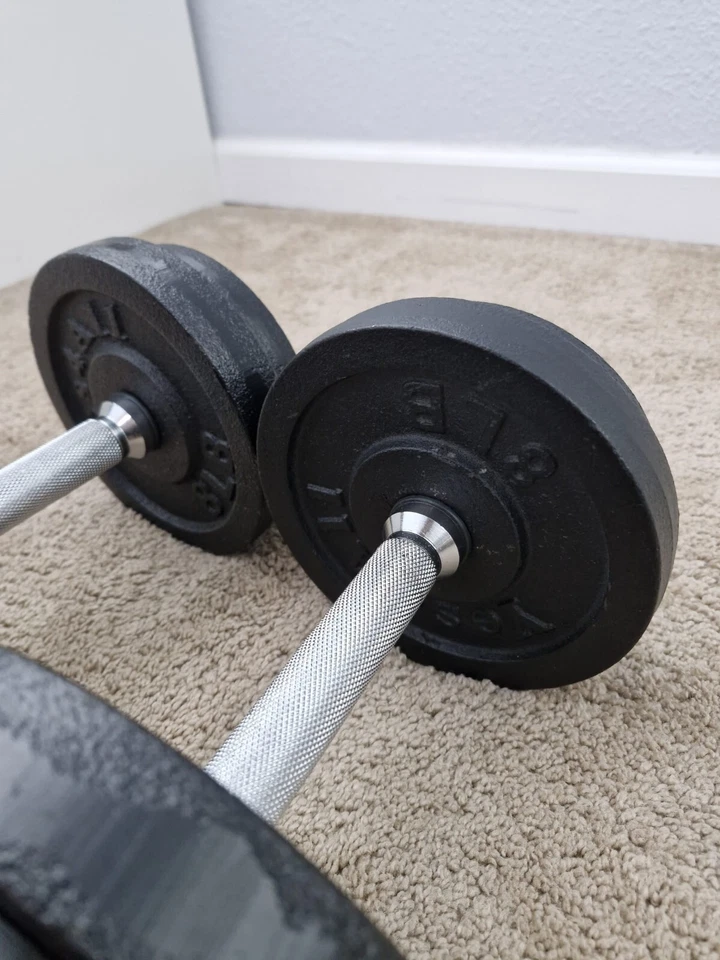 mancuernas ajustables, hasta 50 lb, mancuernas, equipo de entrenamiento, rizos de bíceps Foto 4 de 4