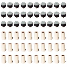 OKKO Billiard Pool Cue Ferrules  Screw-On Tips Soft, 30 sets