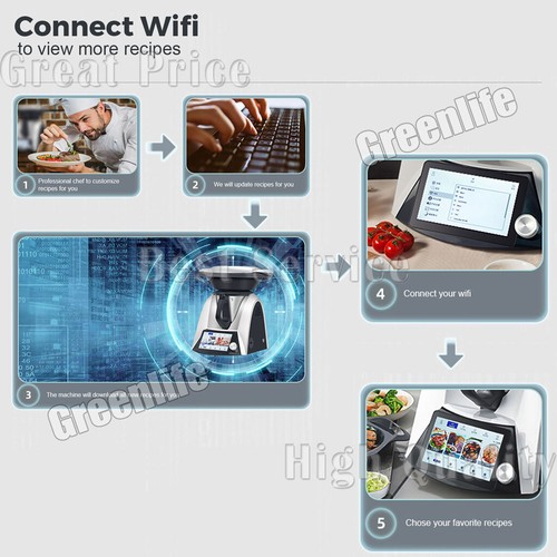 Elektrisch Rührbraten Maschine Blender Mischer Wifi Küche Robot Smart Kocher - Bild 8 von 23