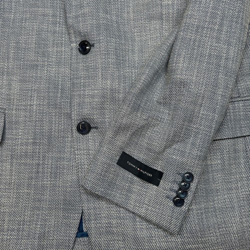 Tommy Hilfiger Gene Sport Coat Mens 44R 44 Denim Blue TH Flex Modern Fit NEW - Picture 4 of 11
