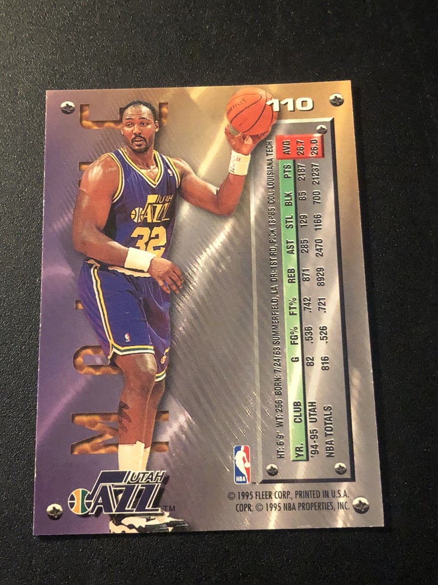 1995-96 Fleer Metal Karl Malone #110 HOF | eBay