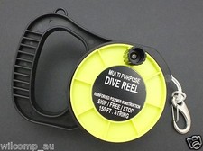 Scuba Diving Dive Reel with Handle 150ft/45m long WIL-DR-01Y WILCOMP