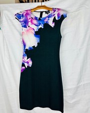 Alexander McQueen McQ Sheath Dress. Iris/ Orchid Print. SZ UK S, US SZ XS 0-2