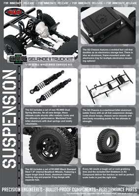 ホビーラジコン RC4WD gerend2 RC4WD Gelande II 1/10 Scale Truck Chassis Kit (no Body