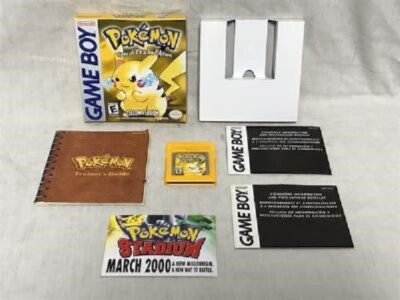 Original POKEMON YELLOW (Nintendo Game Boy) Complete in Box CIB Tested  Saves 45496730895|