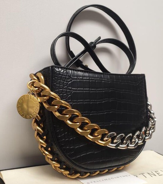 STELLA MCCARTNEY クラフィックフリントチェンショルタハック Stella McCartney Flame Small Shoulder Bag Diamond Cut Chain