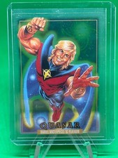 2024 Skybox Marvel Masterpieces 92 Platinum #72 Quasar Clear Cut
