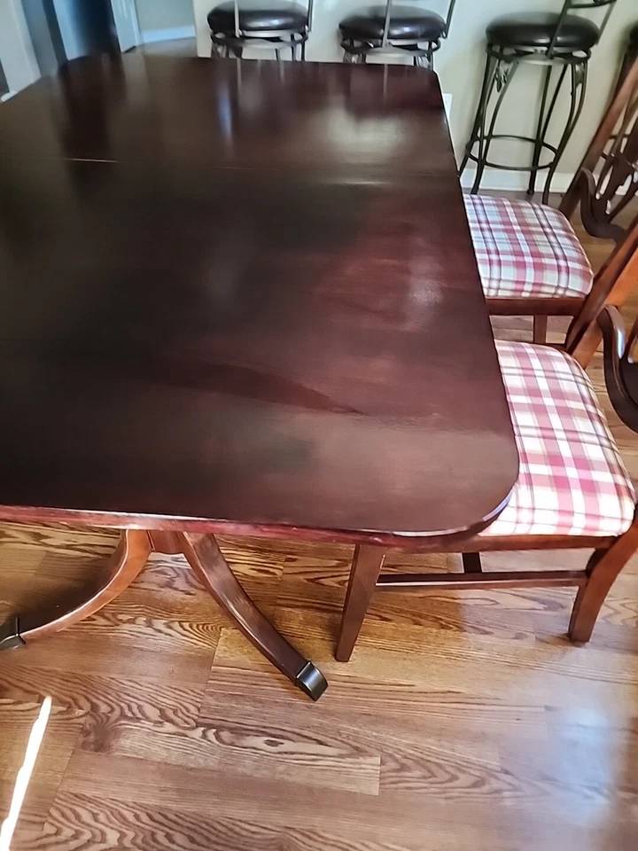 Antique Duncan Mahohany Table 1940 Georgian Style W/ 3 Leaves - Image 2 of 4