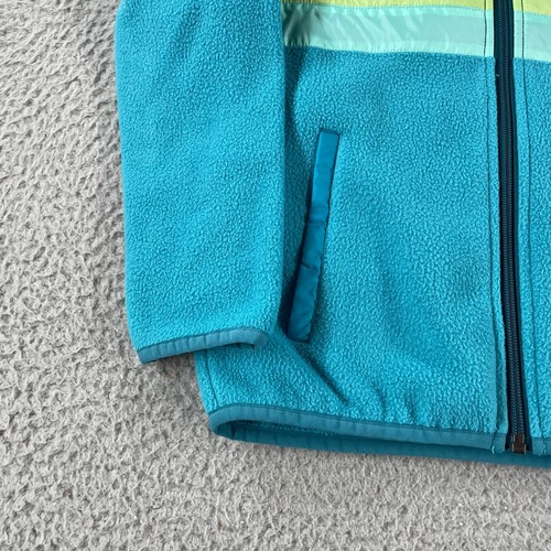 Cotopaxi Kids Small Teca Fleece Full Zip Fleece Jacket Blue w/ Sunset Stripe - Picture 5 of 13