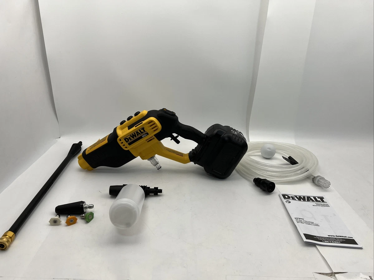 DEWALT 20V MAX 550 PSI 1.0 GPM Cold Water Cordless Electric Power Cleaner  with 4 Nozzles (Tool Only) DCPW550B - The Home Depot