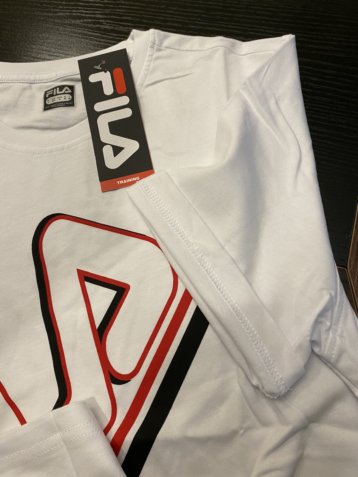 Nuovissimo di zecca! T shirt FILA bianca taglia S M L XL