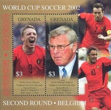 Grenada 2002 - Football World Cup Second Round, BELGIUM Miniature Sheet - MNH