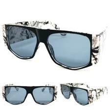 Oversized Classy Elegant Modern Retro Style SUN GLASSES Super Thick Marble Frame