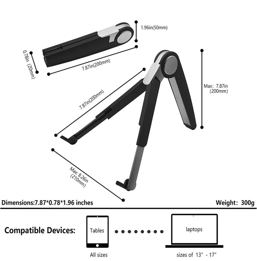 Laptop Stand for Desk,Adjustable Portable Laptop Holder 10-15.6 Inch