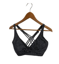 prAna Blue Anchor Striped Swimwear Suit Top 40D/XL