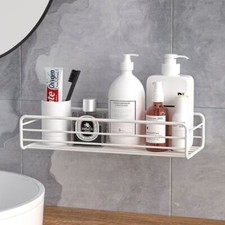 1/2Self-Adhesive Shower Shelf Bathroom Caddy Kitchen Storage Rack Tidy Organizer