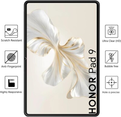 2 Hartglas für Honor Pad 9 x8a X8 Displayschutzfolie 11'' 11,1'' 12,1'' 2023/24