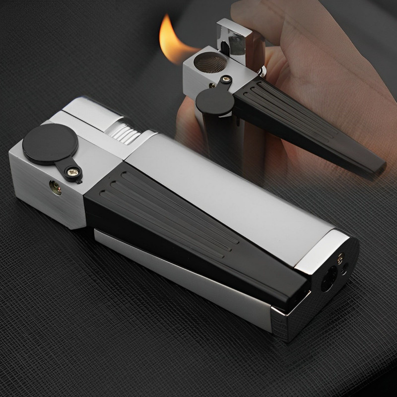 Combo Metal Lighter Pipe Combination Portable Smoking Gadget